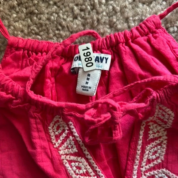 Old Navy Fuchsia Maxi Dress with Embroidery - Picture 4 of 4